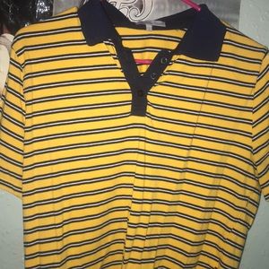 Yellow stripped Charlotte Russe colored neck